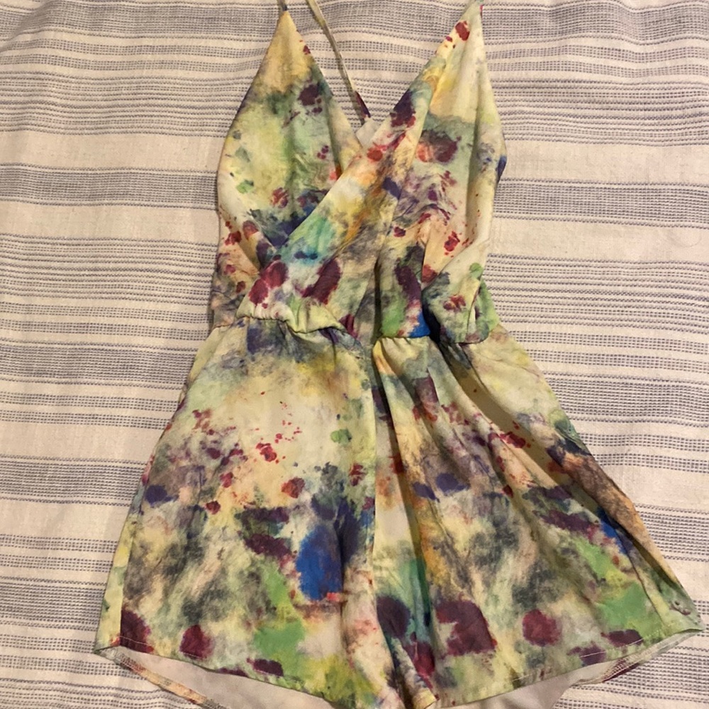 OH MY LOVE Multi-colored summer romper